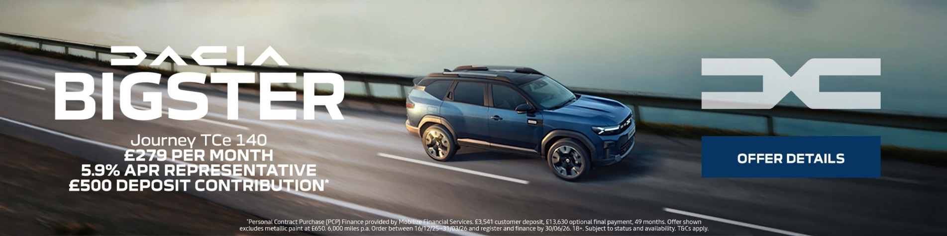 Dacia Bigster Fiance Q1