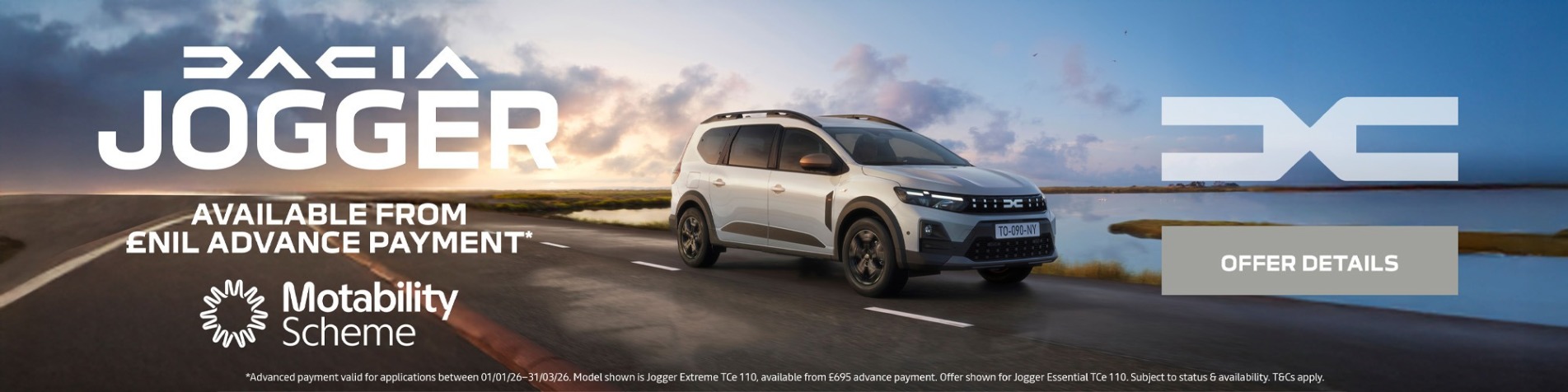 Dacia Jogger Motability Q1