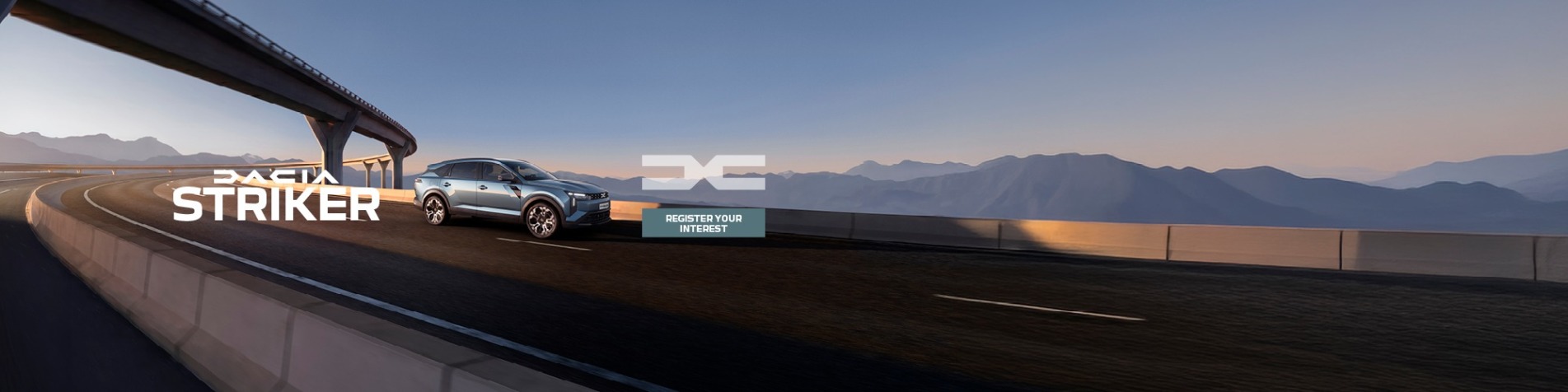 Dacia Striker Register Interest Banner