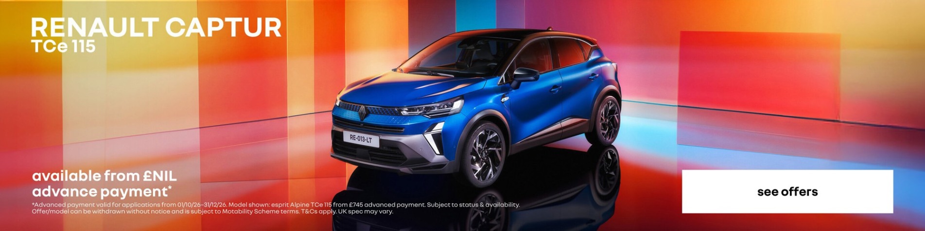 Captur Motab Q4 Banner